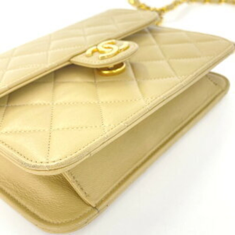Chanel Matelasse Coco Mark Shoulder Bag Beige - Picture 4 of 10